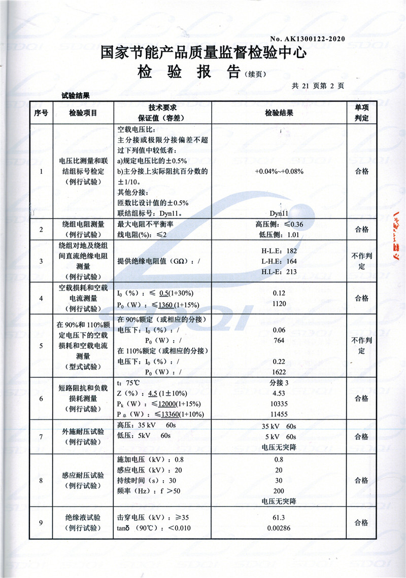 高低压试验报告-S11-1250楚雄楚雄楚雄油浸式变压器-2.jpg